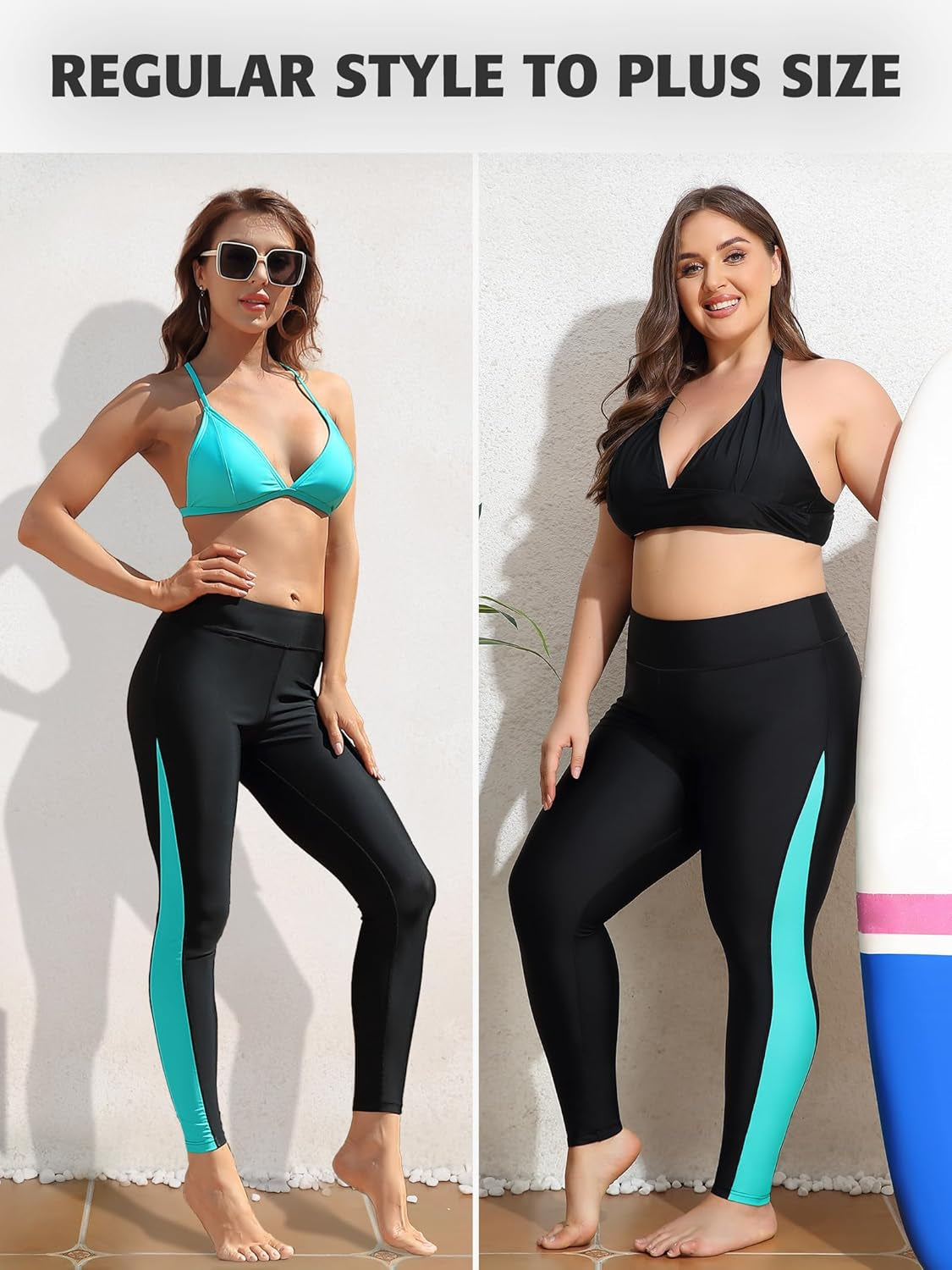 High Waisted Swim Pants - Women'S Swim Leggings