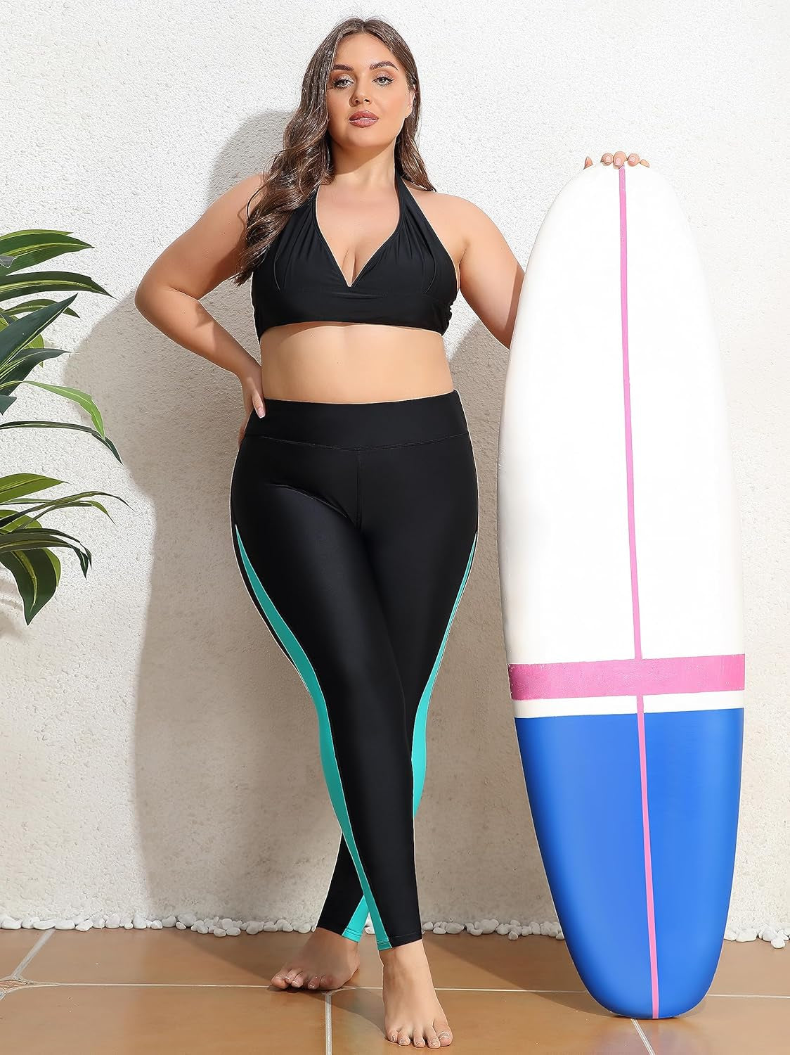 High Waisted Swim Pants - Women'S Swim Leggings